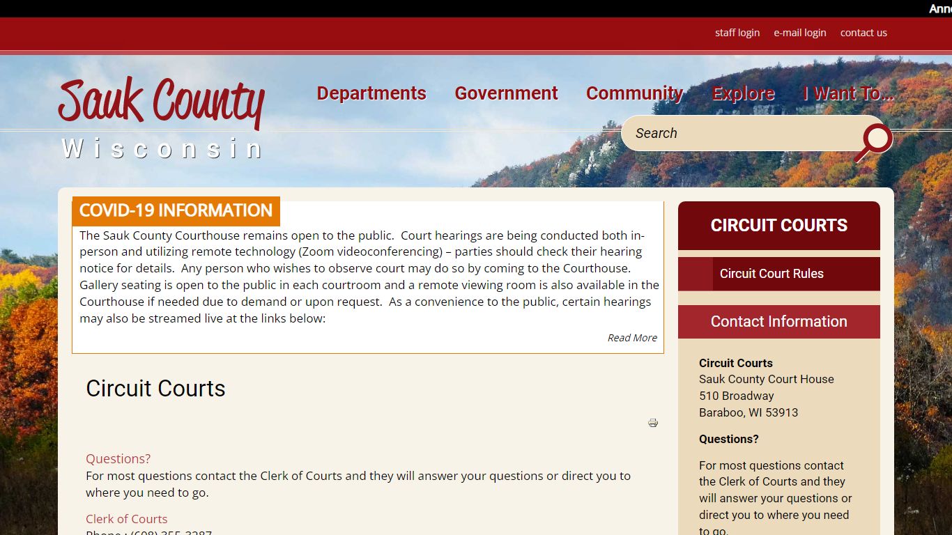 Circuit Courts | Sauk County Wisconsin Official Website