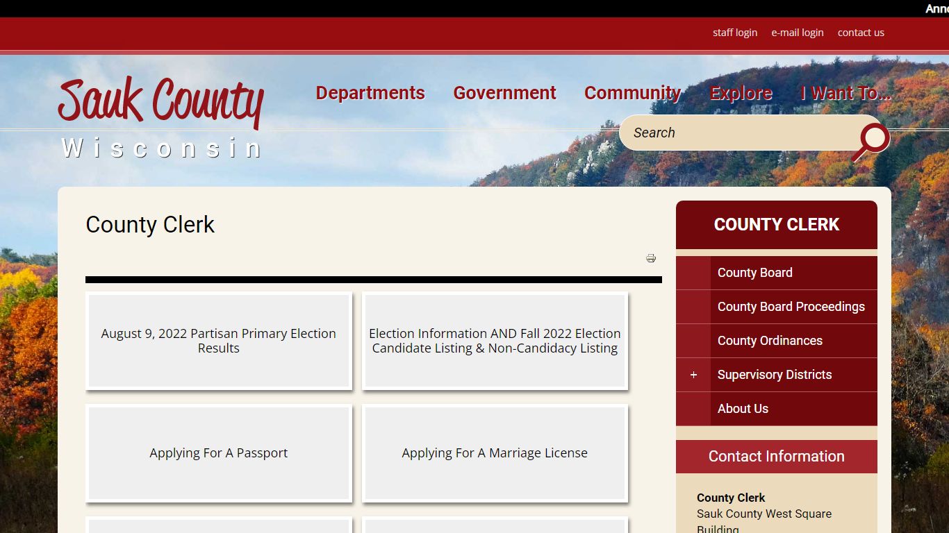 County Clerk | Sauk County Wisconsin Official Website